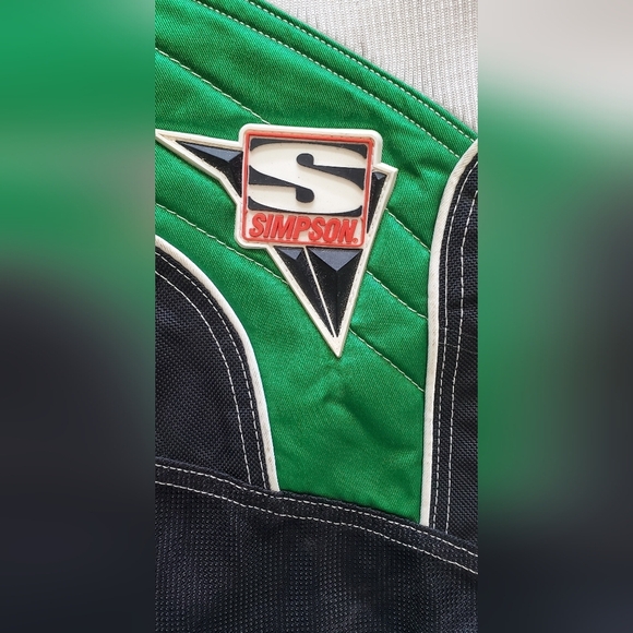 Simpson GS3 Motorcross Racing Pants Auto Pro Motorcycle Moto Green Size XS YOUTH - Picture 6 of 11